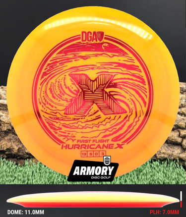 DGA Hurricane Orange/Red Carbon Fiber 173.2g