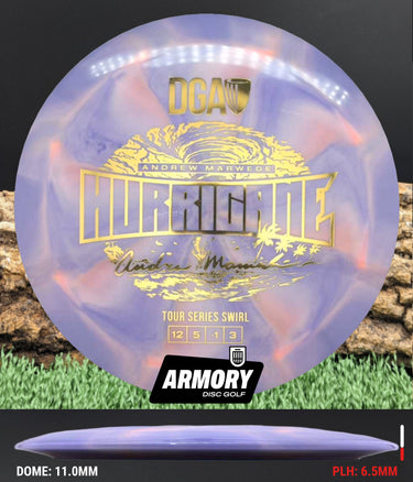 DGA Hurricane Tour Series Swirl purple/gold 175.4g