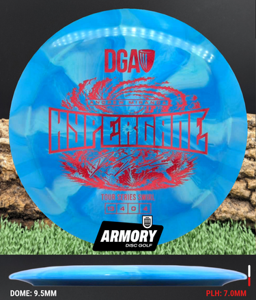 DGA Hypercane Tour Series Swirl blue/red carbon fiber 176.7g
