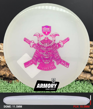 Discmania Sensei Active Glow clear-green/magenta shatter 175.3g