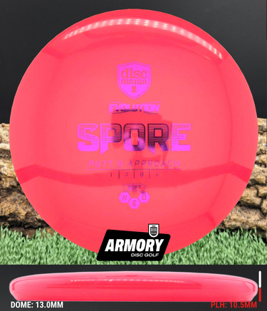 Discmania Spore Soft Neo Scarlet/Purple 157g