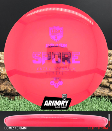 Discmania Spore Soft Neo Scarlet/Purple 157g