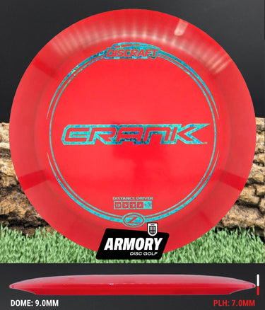 Discraft Crank Z Line Red/Teal Shatter 175.9g