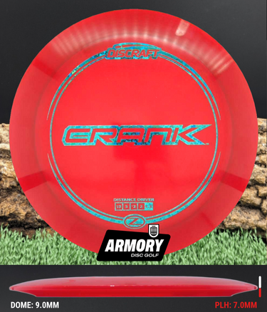 Discraft Crank Z Line Red/Teal Shatter 175.9g