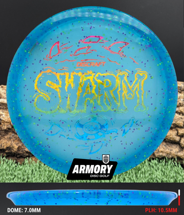 Discraft Swarm CryZtal blue/rainbow shatter 176.1g