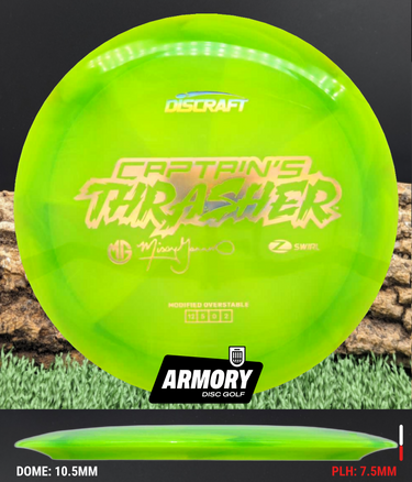 Discraft Thrasher Z Swirl lime/gold holo 173.3g