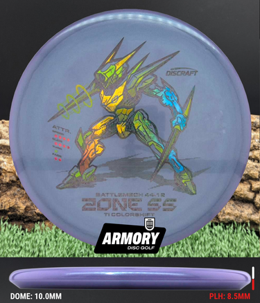 Discraft Zone purple/tropical shatter-olive holo 173.1g