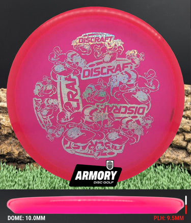 Discraft Zone Z FLX Pink/Silver Shatter Multi-Stamp 175.8g