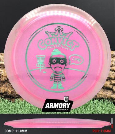 Dynamic Discs Convict Lucid Pink/Clear/Red 175.1g