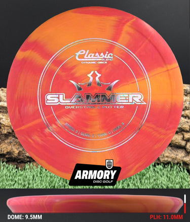 Dynamic Discs Slammer Classic Blend Burst Sunset Red/Oil 174.93g