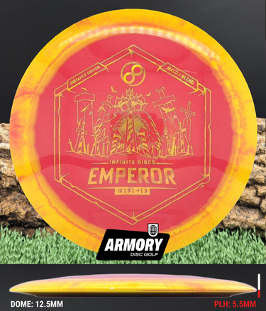 Infinite Discs Emperor I-Blend red-yellow/gold waves 175.7g