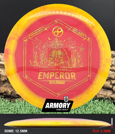 Infinite Discs Emperor I-Blend red-yellow/gold waves 175.7g