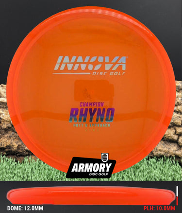 Innova Rhyno Champion Orange/Rainbow & Silver Shatter 175.6g