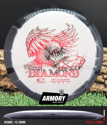 Latitude 64 Diamond Gold Orbit white-black/red 158g