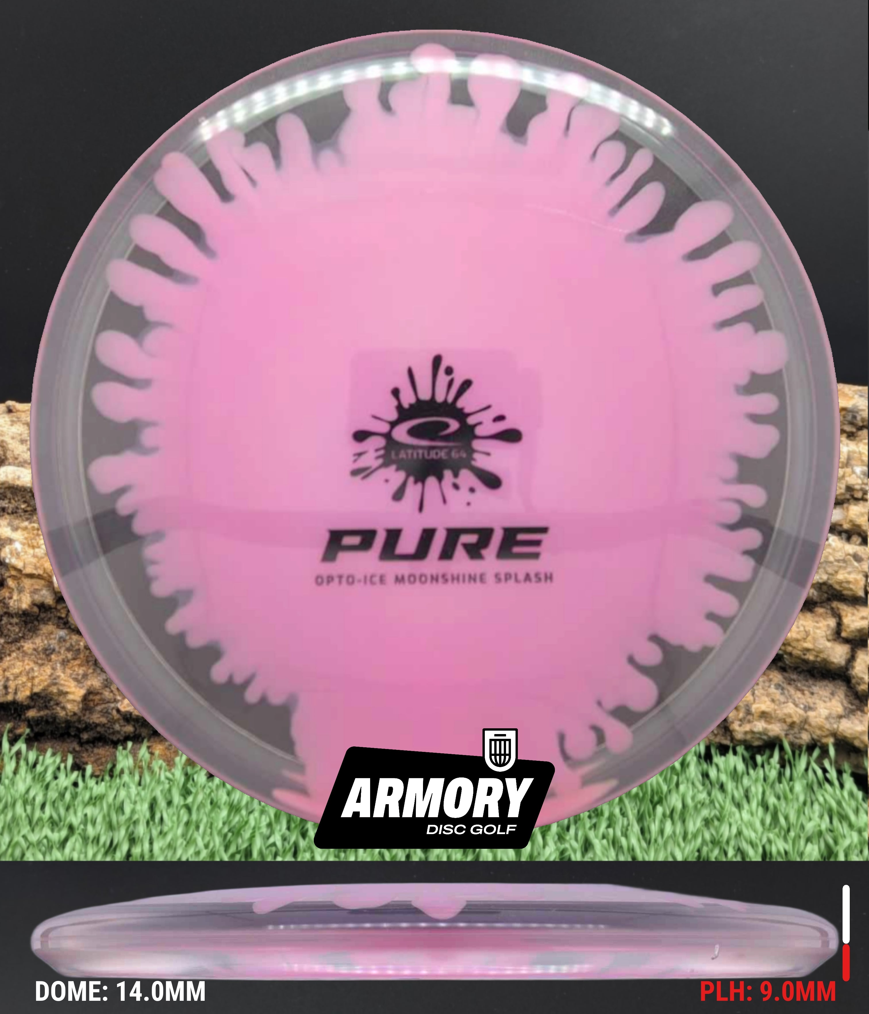 Latitude 64 Pure – Opto-Ice Moonshine Splash – Armory Disc Golf