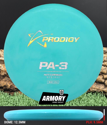 Prodigy A3 300 Firm aqua/gold shatter-metal brushed 171.8g