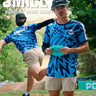JMilly Blue Splatter Disc Golf Jersey