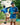 JMilly Blue Splatter Disc Golf Jersey