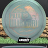 Armory Collectible and Rare Disc Golf Discs Ulibari Raptor Silver Green  7/10 ink 176.6g