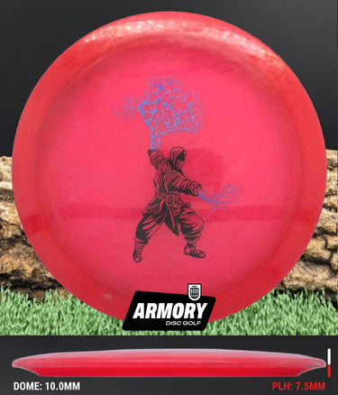 Armory Disc Golf Shop Used Disc Golf Discs Feedback 8/10 Ink Red/Black/Blue 176.5g