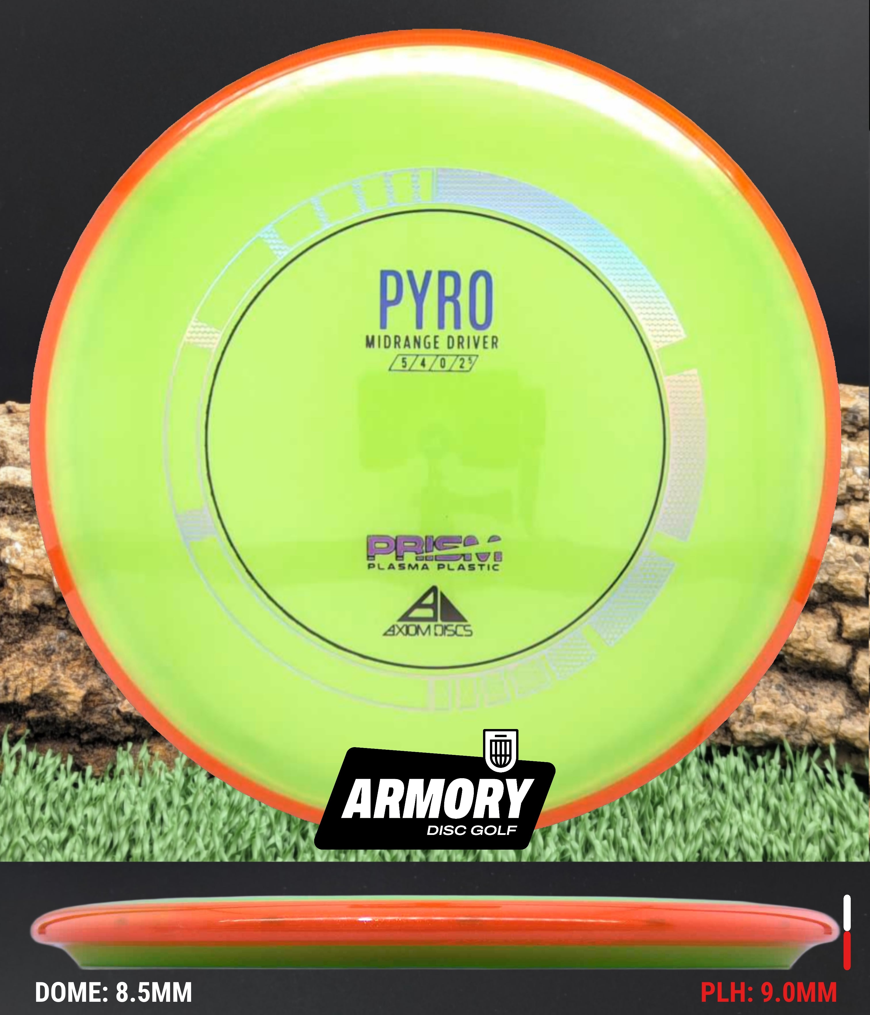 Axiom Pyro – Prism Plasma Overstable Midrange – Armory Disc Golf Shop