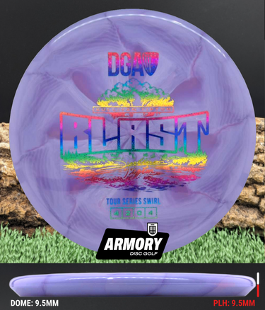 DGA Blast Tour Series Swirl purple/rainbow stars 175.1g