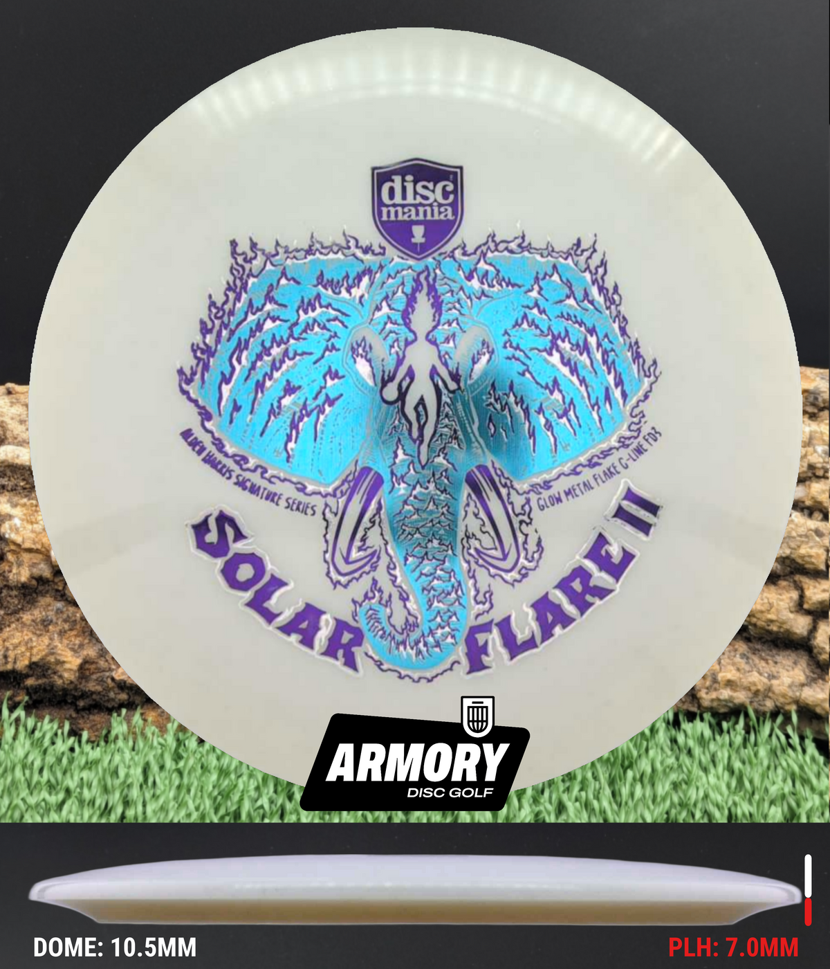 Discmania Solar Flare 2 -Glow Metal Flake FD3 | Pick Your Exact Disc