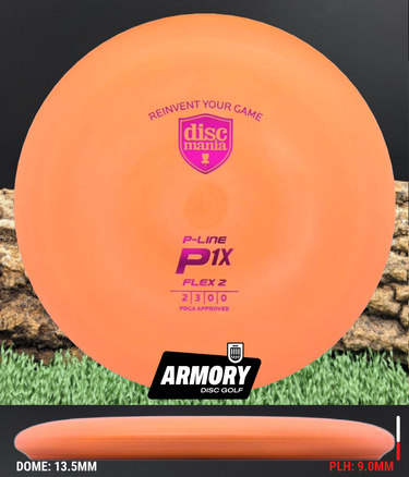 Discmania P1 P-Line Flex 2 orange/magenta 175.1g