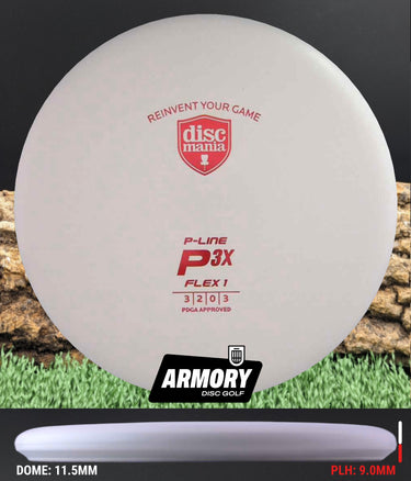 Discmania P3 P-Line Flex-1 White/Red 175.9g