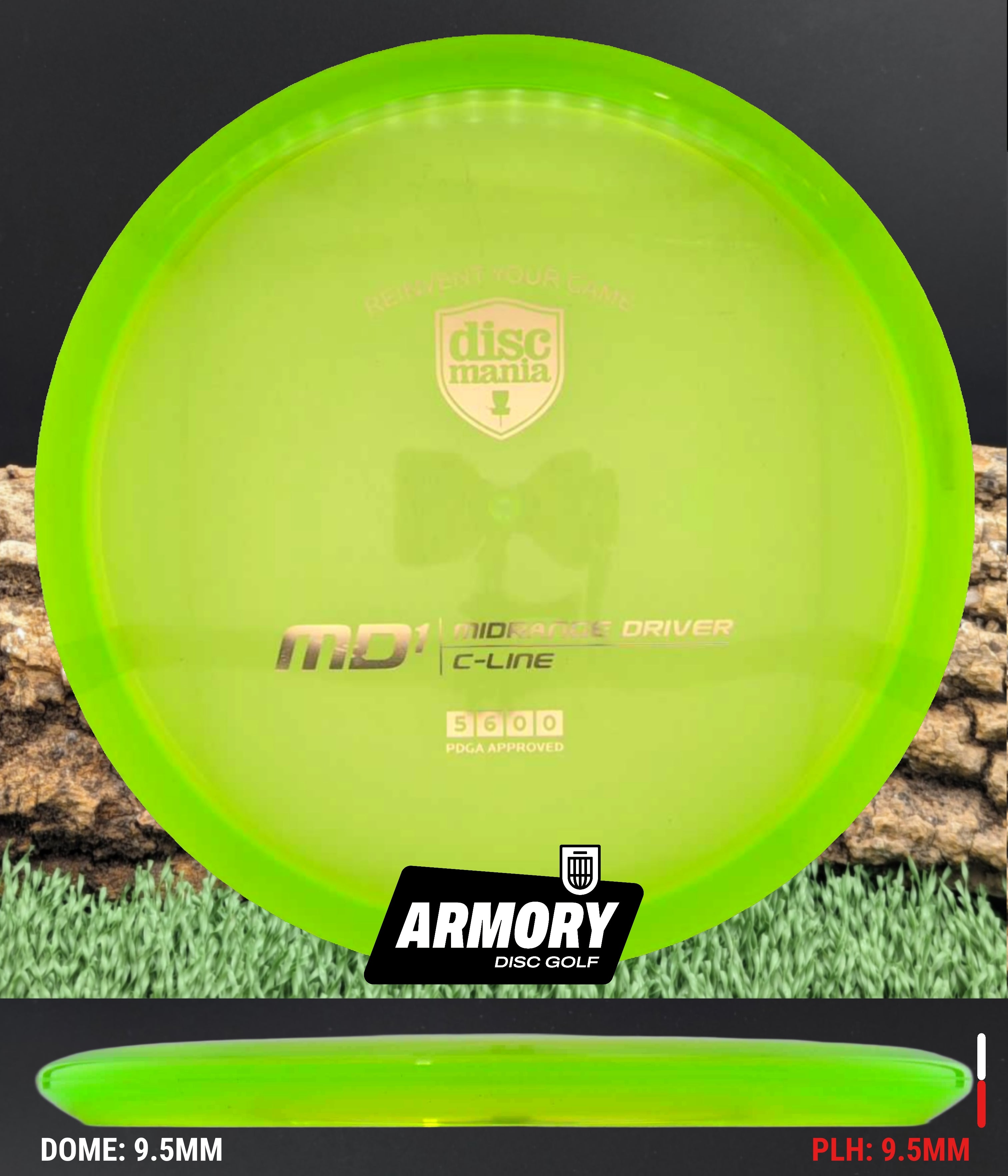 Discmania MD1 – Glidey Straight Midrange – Armory Disc Golf Shop
