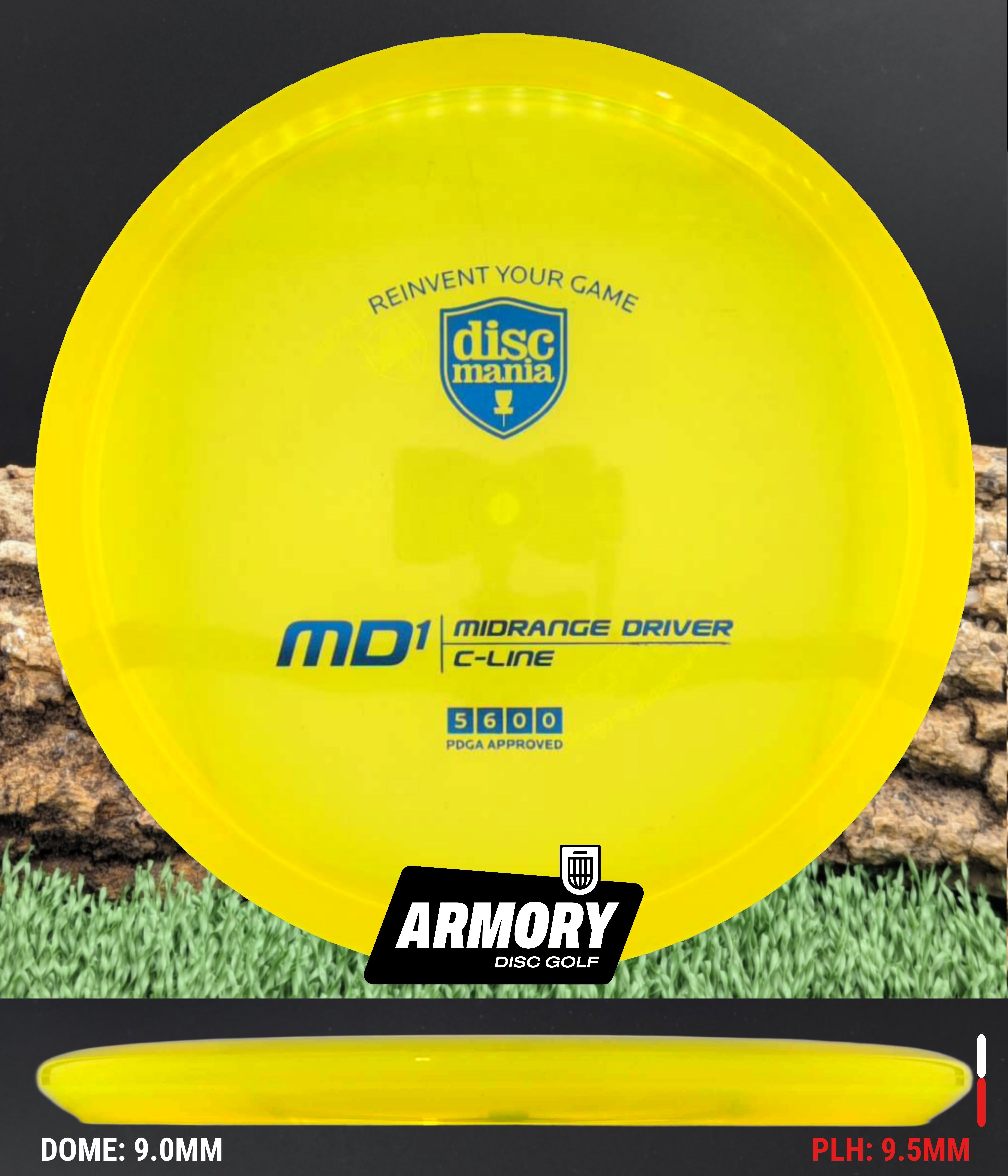 Discmania MD1 – Glidey Straight Midrange – Armory Disc Golf Shop