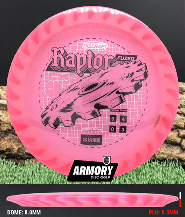 Discraft Raptor FuZed Pink/white/black 174.3g