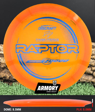 Discraft Raptor Z Line Orange/Blue Sparkle 170.3g