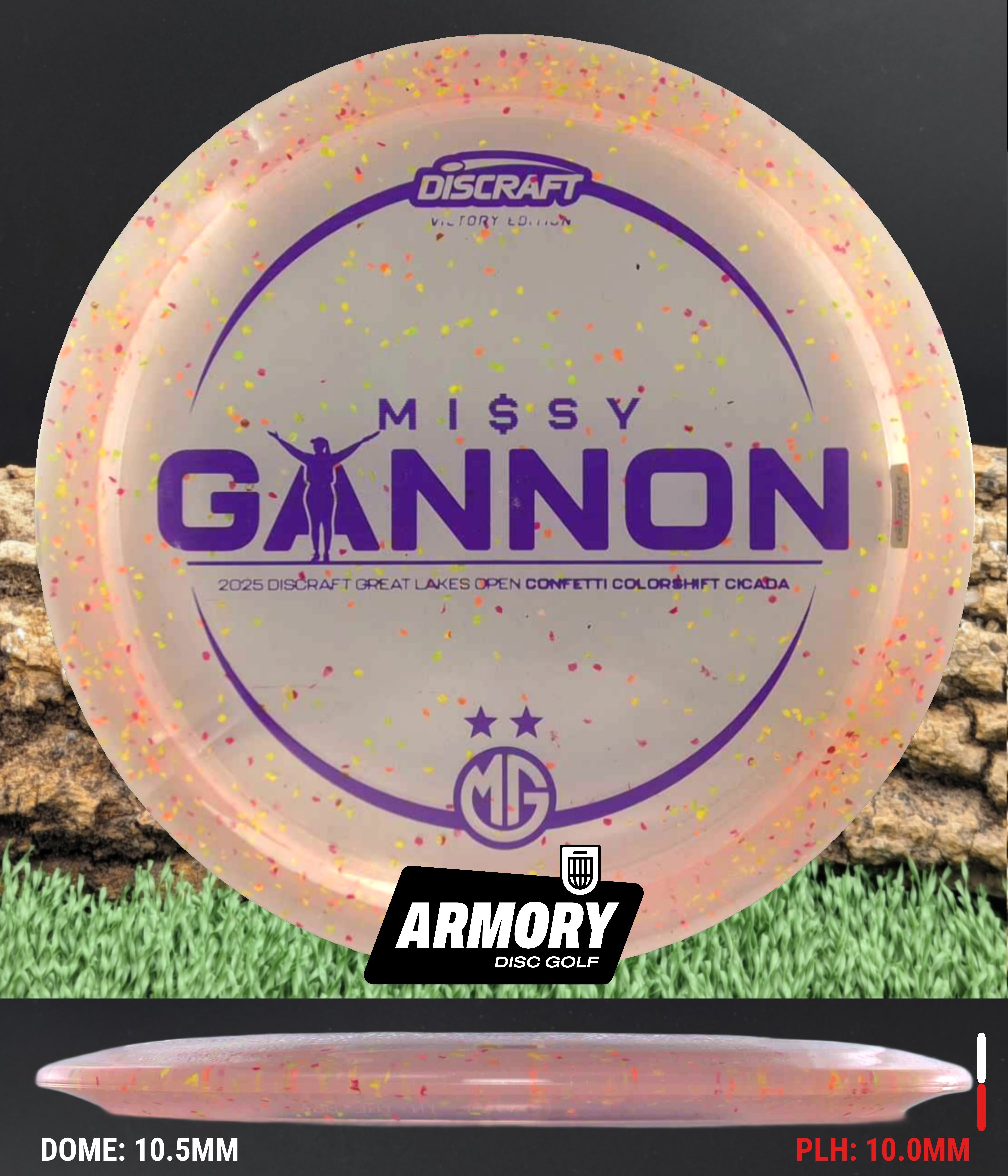 コリンシアン　クラブレジェンズ インターナショナルトーナメント　グレイツ Discraft Z Colorshift Confetti Cicada – Armory Disc Golf
