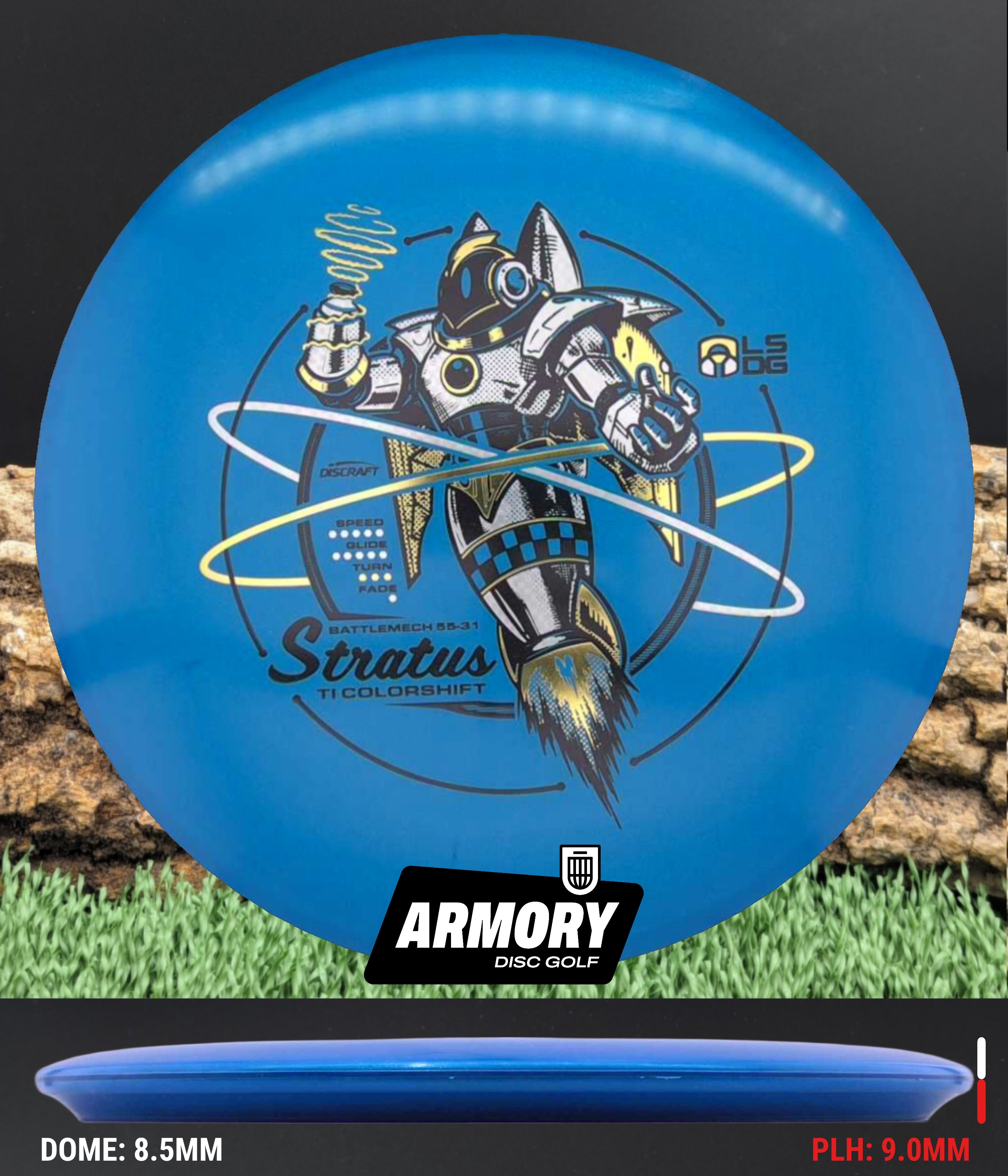 Discraft TI ColorShift Stratus - Ledgestone – Armory Disc Golf Shop