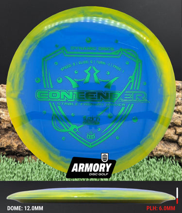 Dynamic Discs Contender Fuzion Orbit Blue & Yellow/Green 175.8g