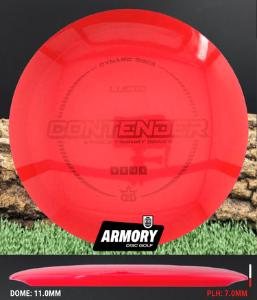 Dynamic Discs Contender Lucid Lucid Cherry/Red 174.0g