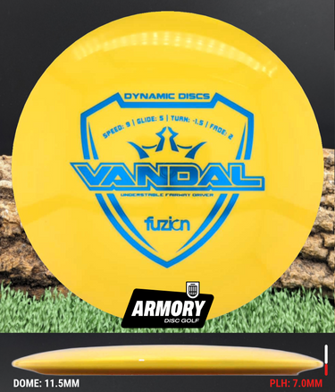 Dynamic Discs Vandal Fuzion yellow/blue 174g