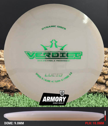 Dynamic Discs Verdict Lucid White/Emerald 179.4g
