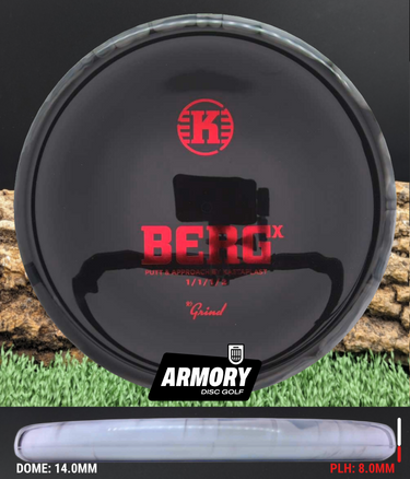 Kastaplast Berg K1 black & white/red 174g