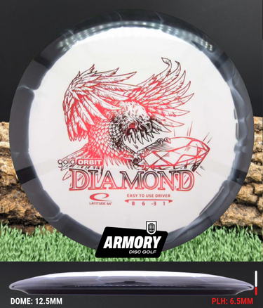 Latitude 64 Diamond Gold Orbit white-black/red 157.2g