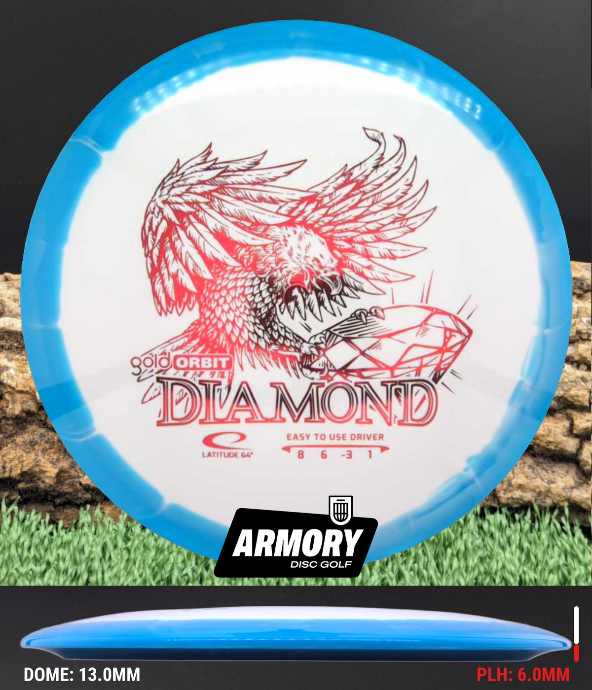 ORBIT GLASS dtto. LimitedEdition ナンバリング有 Latitude 64 Gold Orbit Diamond Fairway Driver | Choose Your Disc