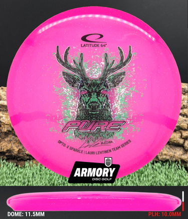 Latitude 64 Pure Opto hot pink/mint-silver shatter 177.3g