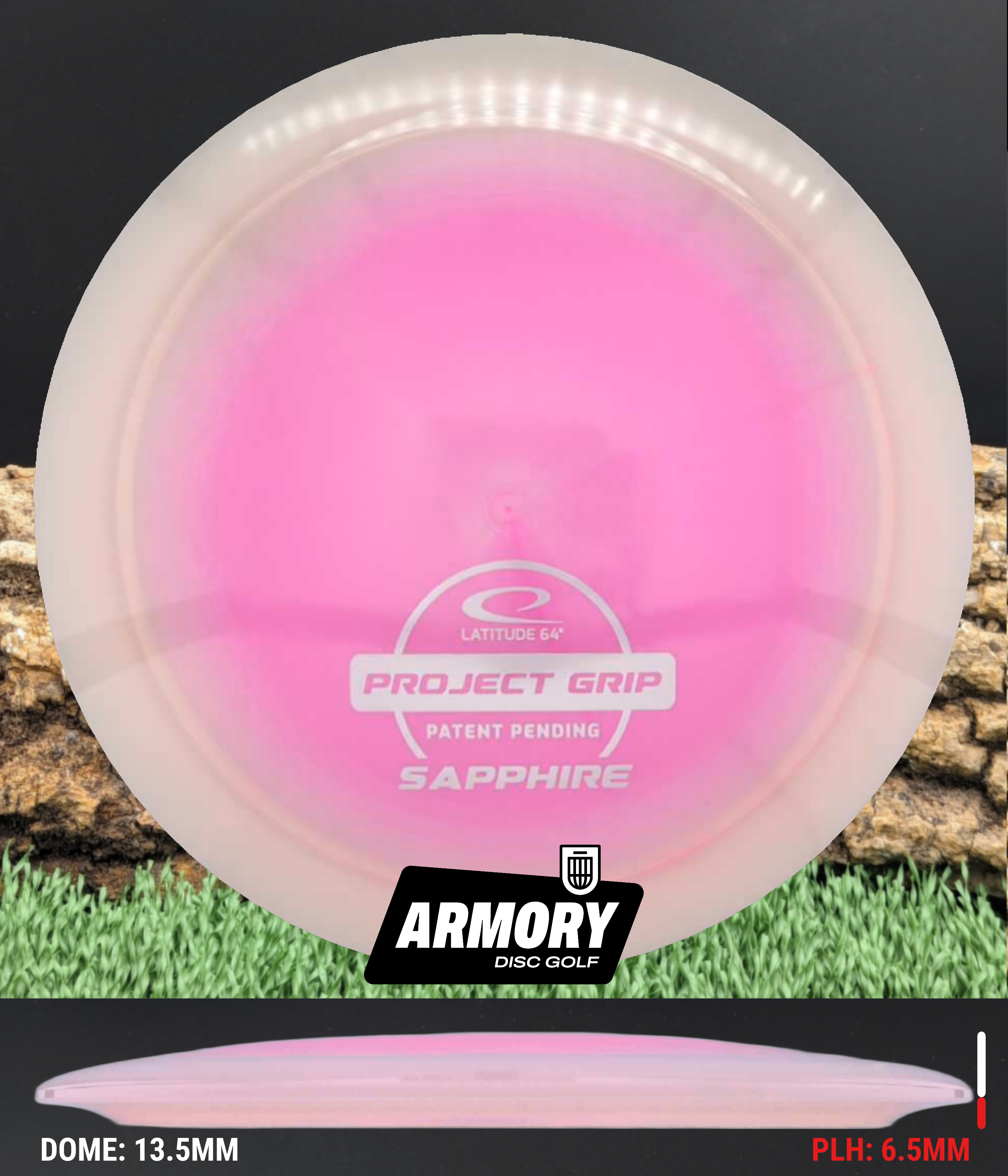 【サロモン用 PLATEPIA RACING TITANIUM】 Latitude 64 Project Grip Sapphire Driver | Choose Your Exact Disc