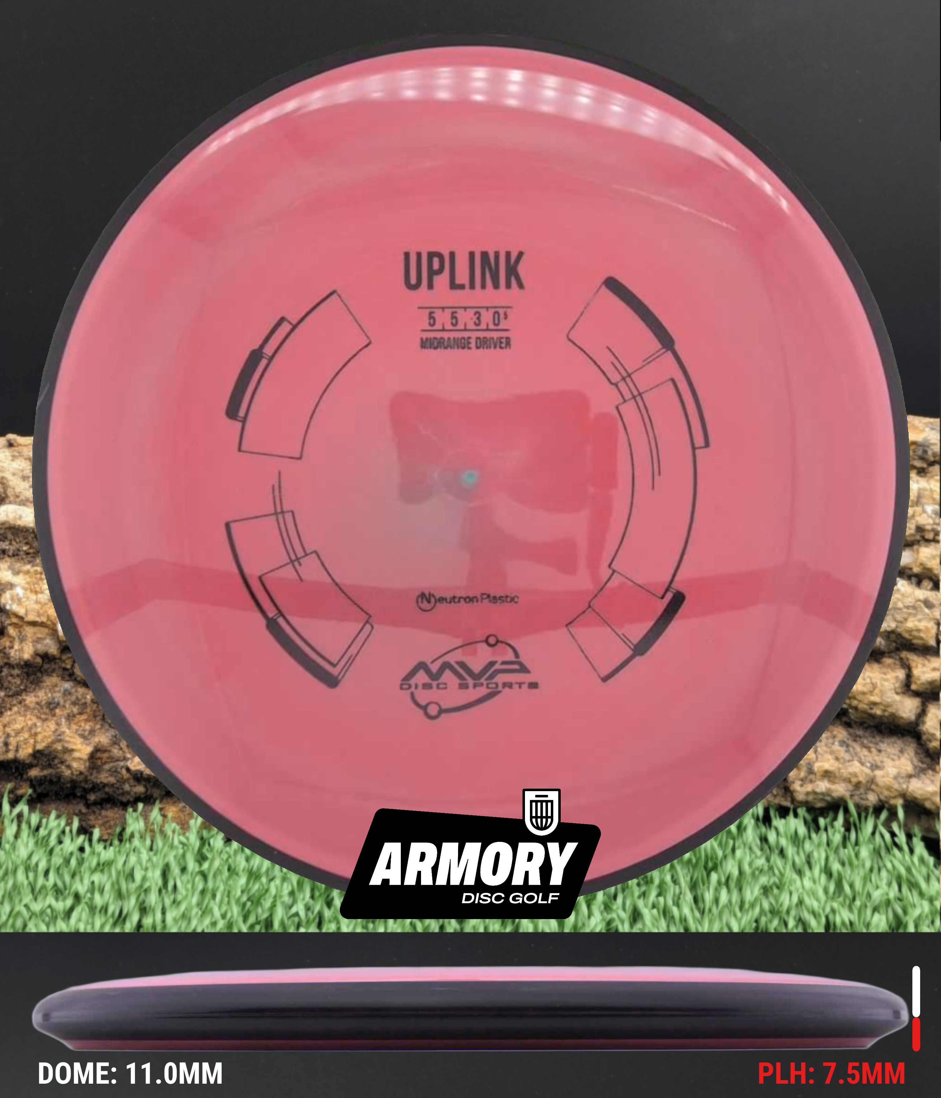 Blue Upling Disc MVP Neutron Uplink – Understable Midrange – Armory Disc Golf Shop