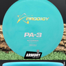 Prodigy A3 300 Firm aqua/gold shatter-metal brushed 171.8g