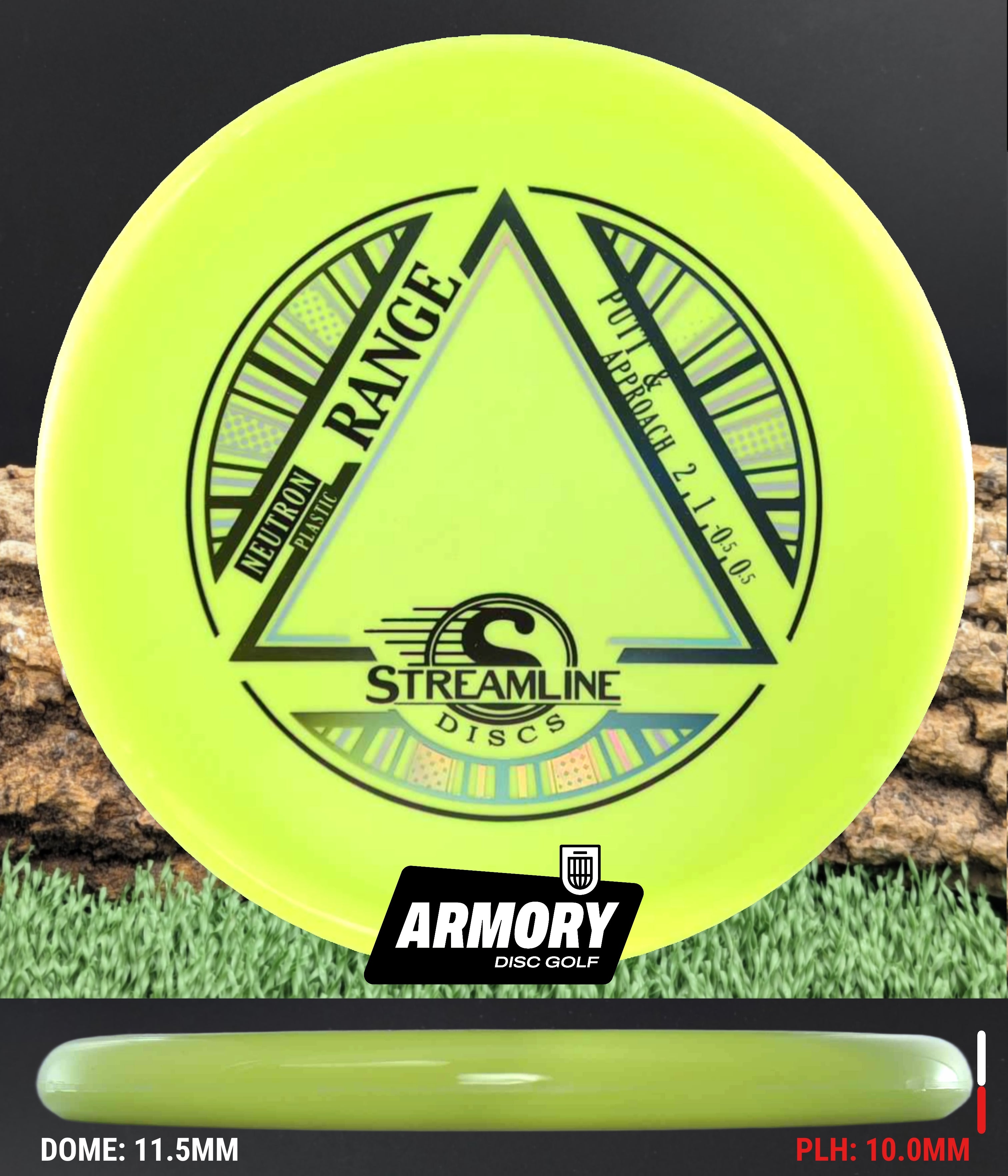 Streamline Discs Range – Low Glide Approach Disc – Armory Disc Golf